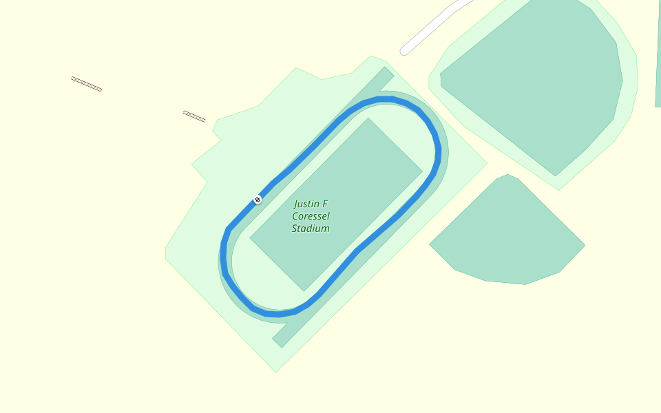 Defiance College walking route map in Defiance