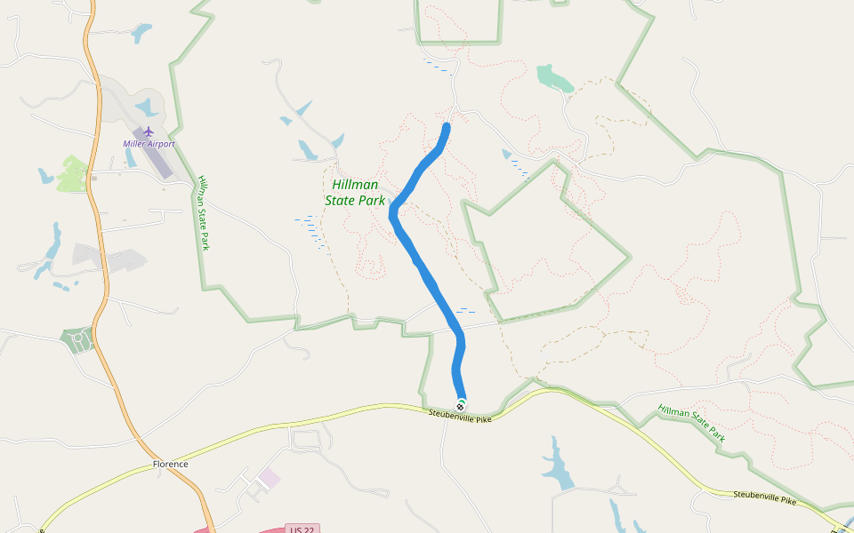 Parque Estatal Hillman Haul Road Escalar Burgettstown, Pensilvania, Estados Unidos Pacer