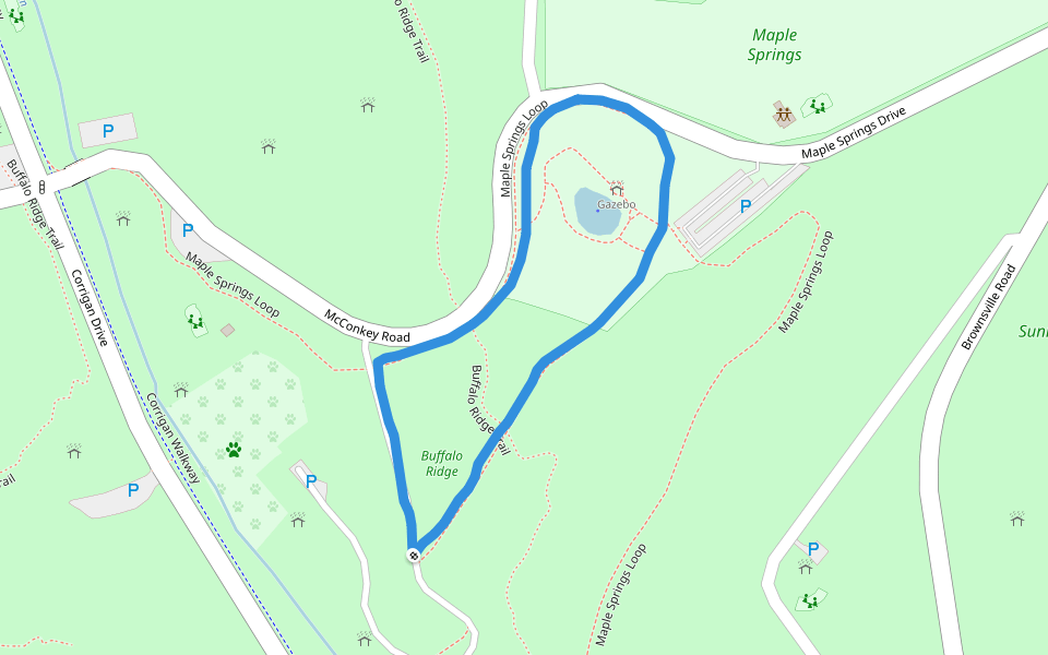 Buffalo Ridge Walking And Running Trail South Park, Pennsylvania, USA