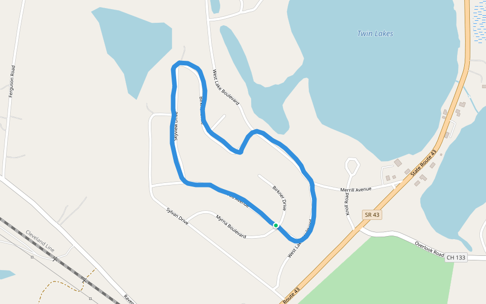 Twin Lakes Walking And Running Trail Kent, Ohio, USA Pacer