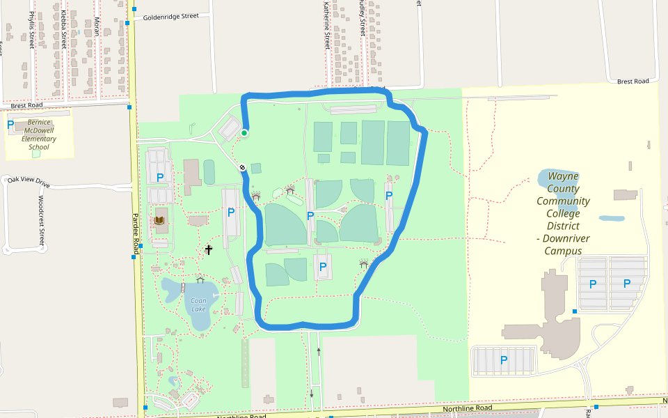 Heritage Park Walking and Running Taylor, Michigan, USA Pacer