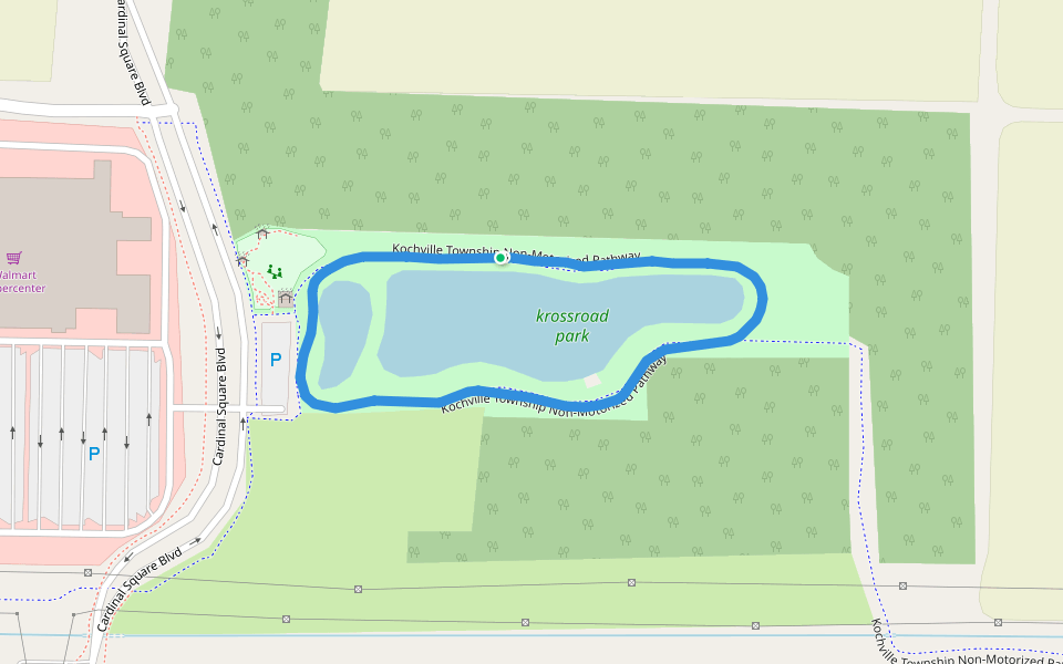 krossroad park walking route map in Saginaw