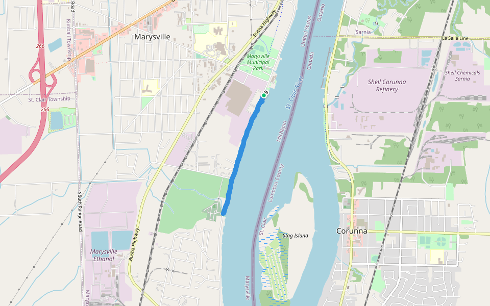 Marysville’s Peace walking route map in Marysville