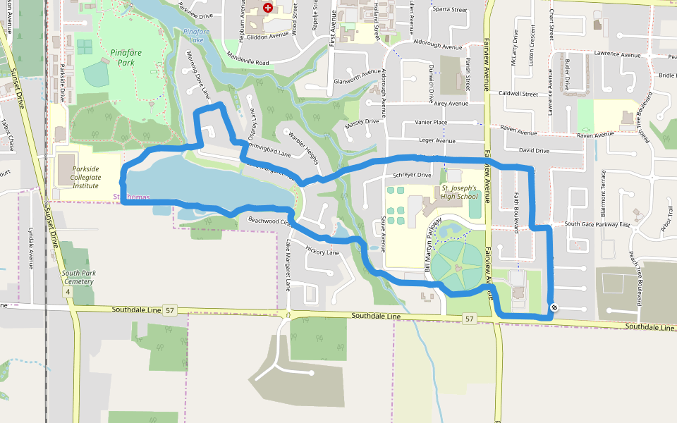 St Thomas Ontario Directions Pinafore Park Walking And Running - St. Thomas, Ontario, Canada | Pacer