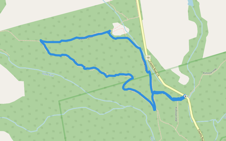 Primrose Loop Hiking Trail Mulmur, Ontario, Canada Pacer