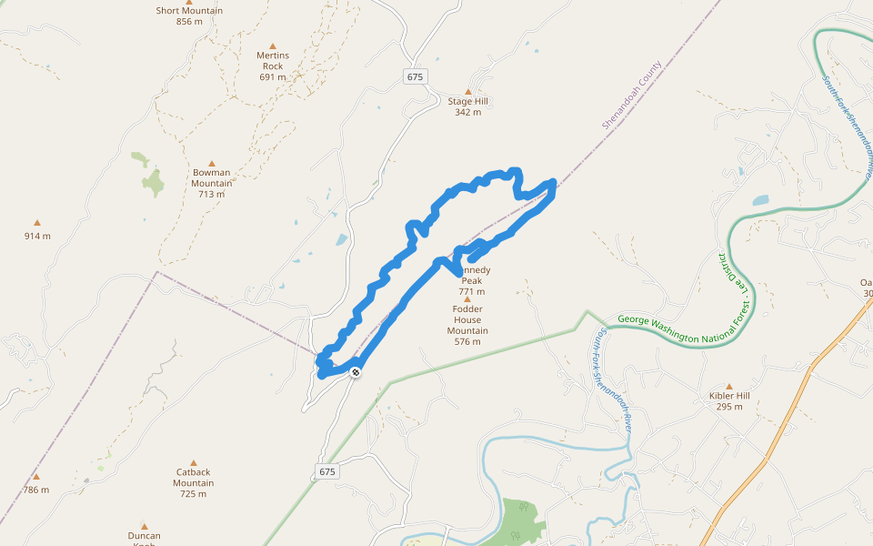 Washingten National Forest Lee District Kennedy Peak Tr