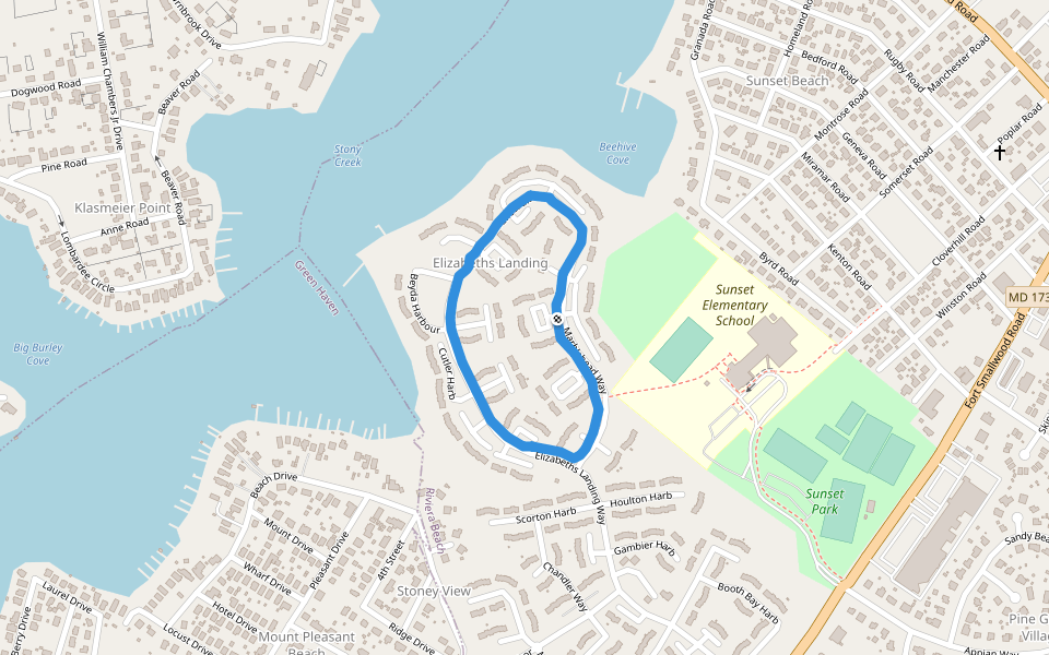 Elizabeth's Landing Camminare E Correre Pasadena, Maryland, Stati