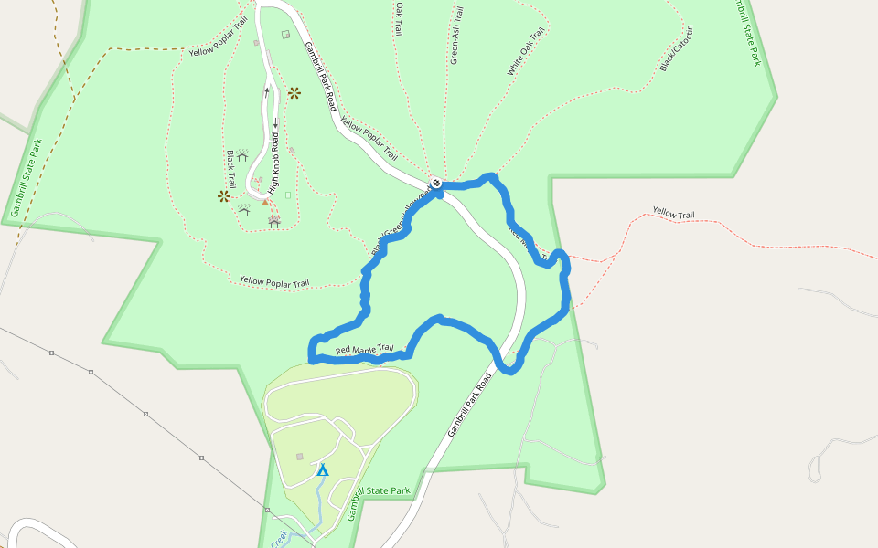 Black Trail Hiking Frederick, Maryland, USA Pacer