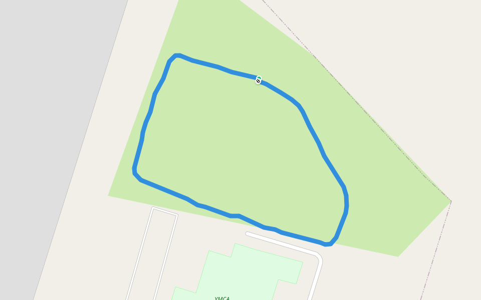 YMCA walking route map in Hagerstown