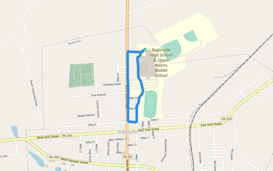 Biglerville High School & Upper Adams Middle School Walking And Running Trail Pennsylvania