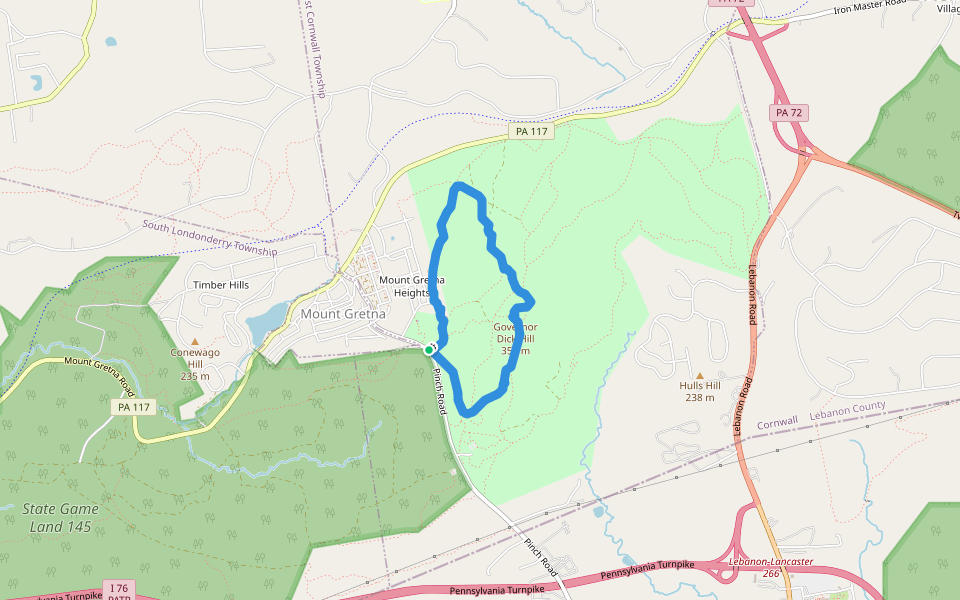2 walking route map in Manheim