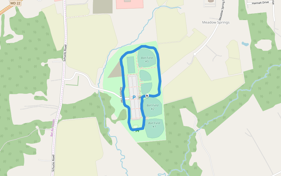 Schucks Regional Park Walking and Running Bel Air, Maryland, USA Pacer