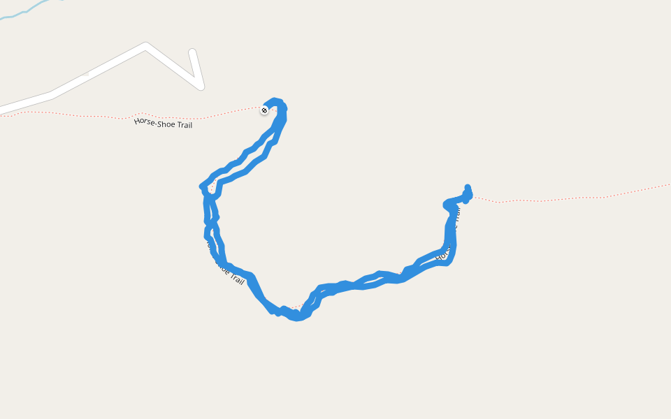 Horse-Shoe Trail walking route map in Lititz