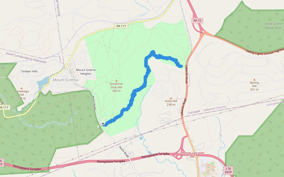 15, 4 walking route map in Manheim
