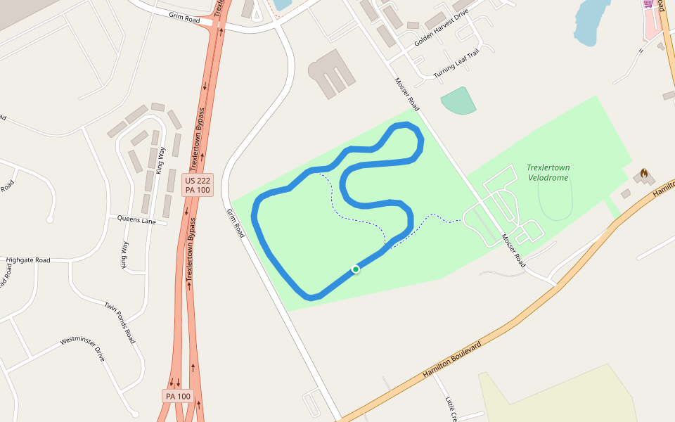 Rodale Park walking route map in Breinigsville