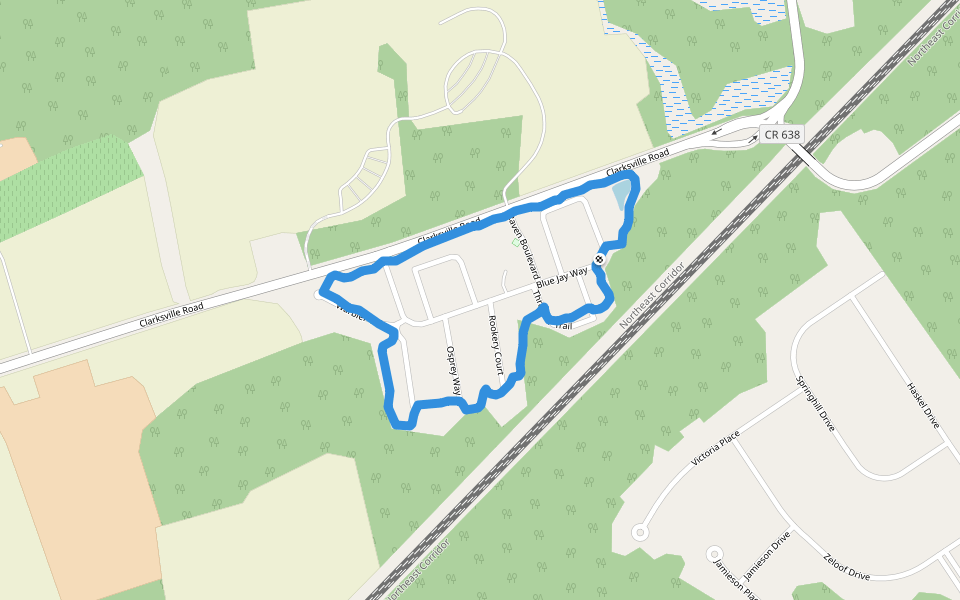 Clarksville Road Walking and Running Princeton, New Jersey, USA Pacer