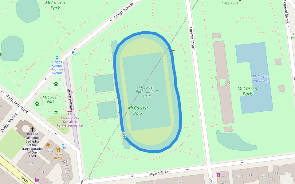 McCarren Park Football Track
