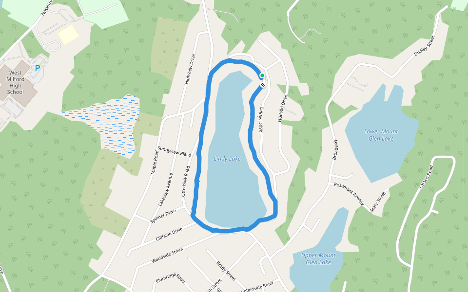 Lindy Lake Walking And Running Trail West Milford, New Jersey, USA