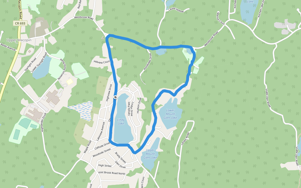 Lower Mount Glen Lake Walking And Running Trail West Milford, New