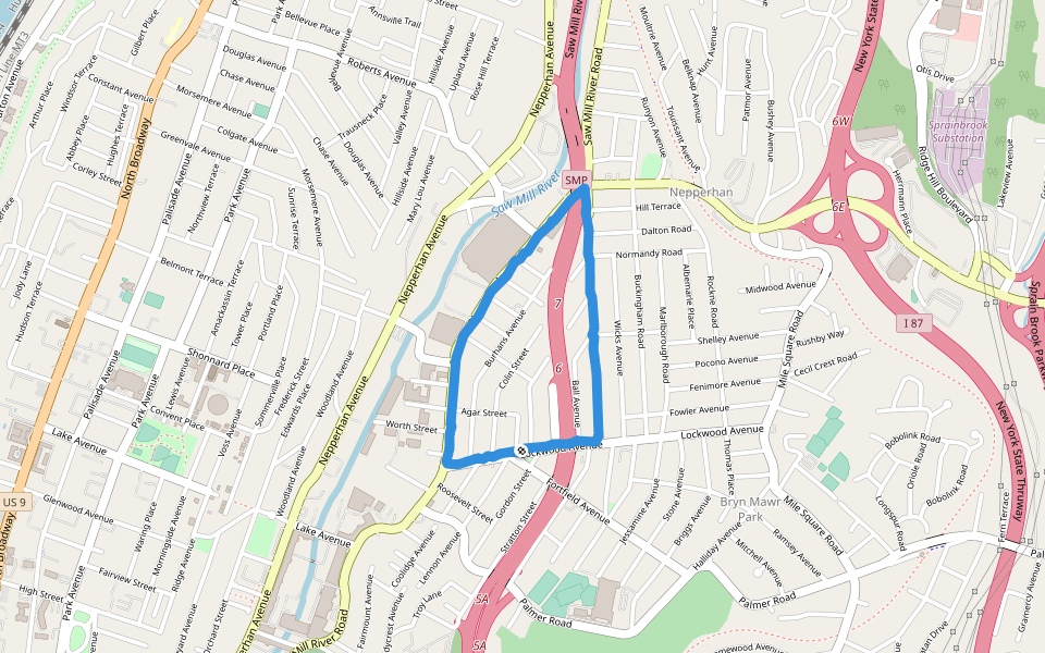 Lockwood Ave Walking And Running Trail Yonkers, New York, USA Pacer