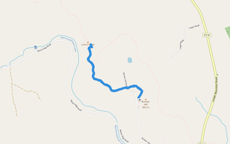 Bunker Hill Road Hiking Salisbury, Connecticut, USA Pacer