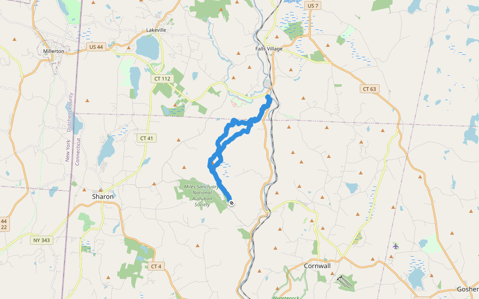 Mount Easter Hiking Trail West Cornwall, Connecticut, USA Pacer