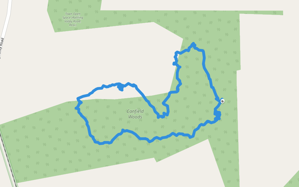 Canfield Woods Blue Trail Deep River Hiking Connecticut, USA Pacer