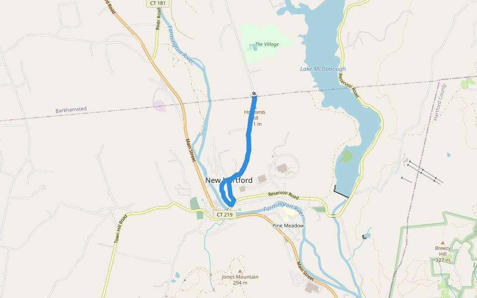 홀콤 힐 등산로 Barkhamsted, 코네티컷 주, 미국 Pacer