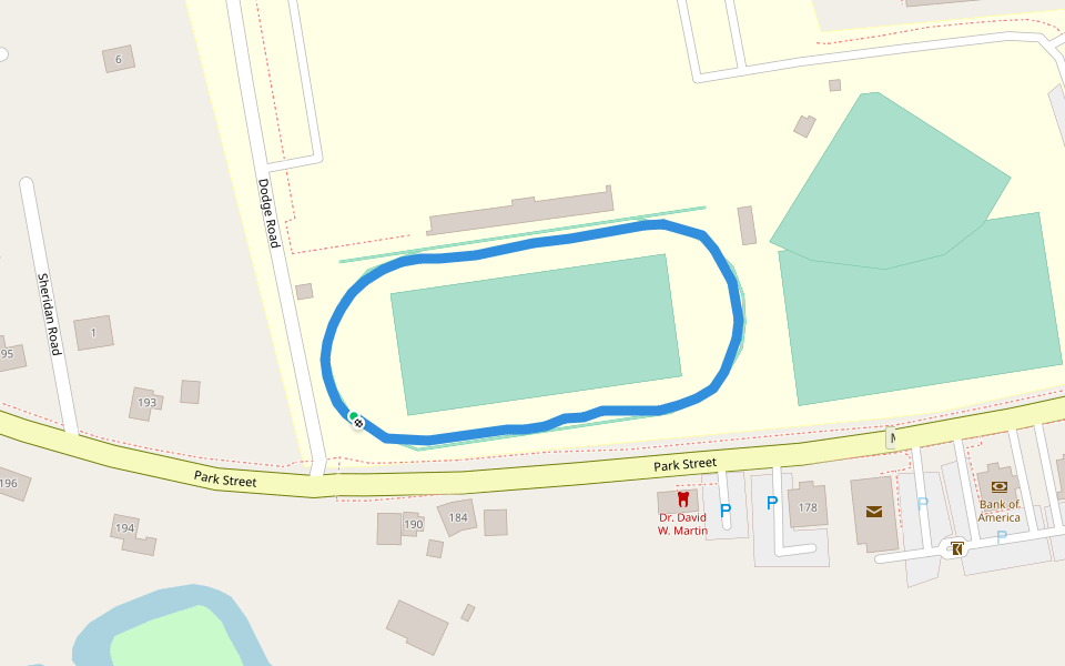 North Reading Public Schools walking route map in North Reading