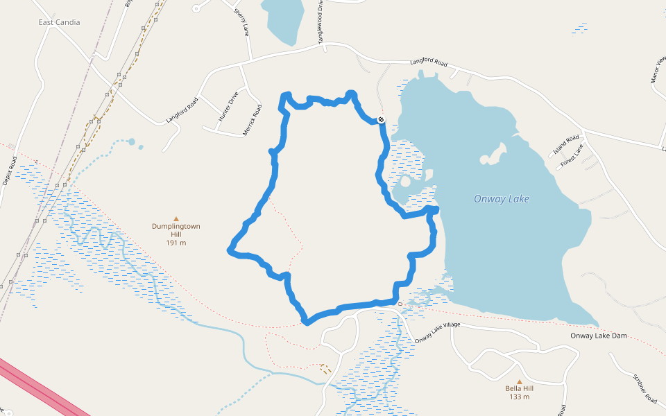 Rockingham Recreational Rail Trail Hiking Raymond, New Hampshire, USA