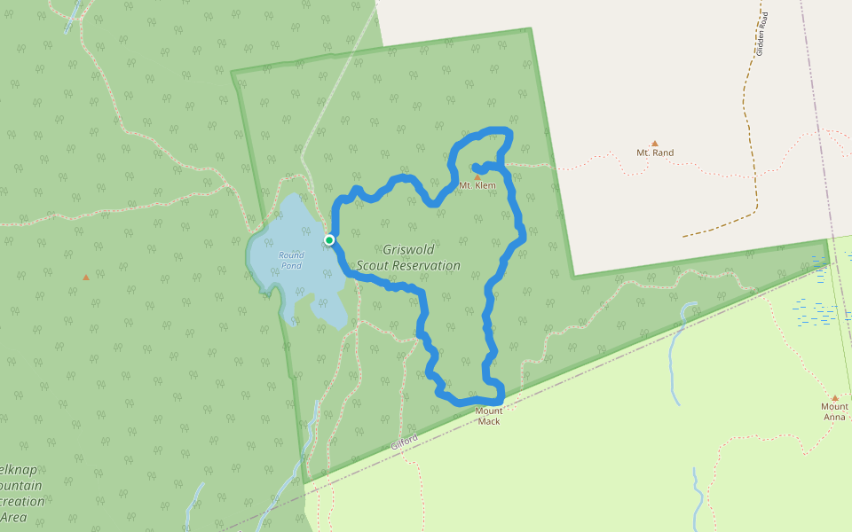 Griswold Scout Reservation Hiking Trail Gilford, New Hampshire, USA