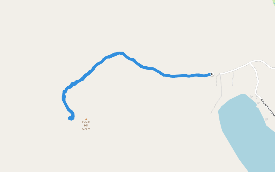 Devils Hill walking route map in Groton