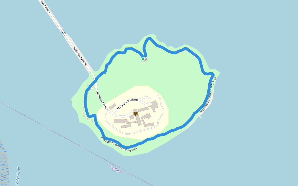 Mackworth Island State Park Тропа Фалмут, Мэн, США Pacer