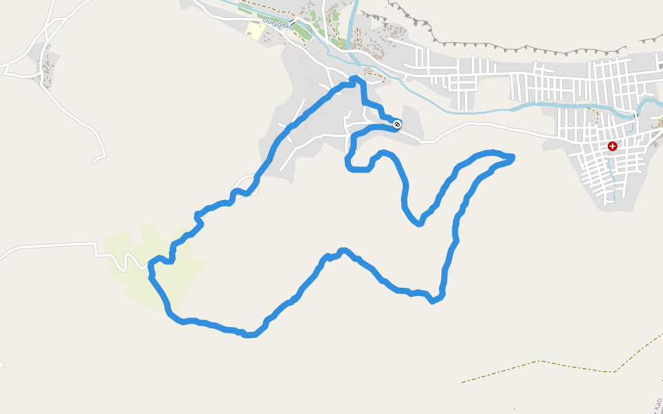 Sculpture walking route map in Somabougou
