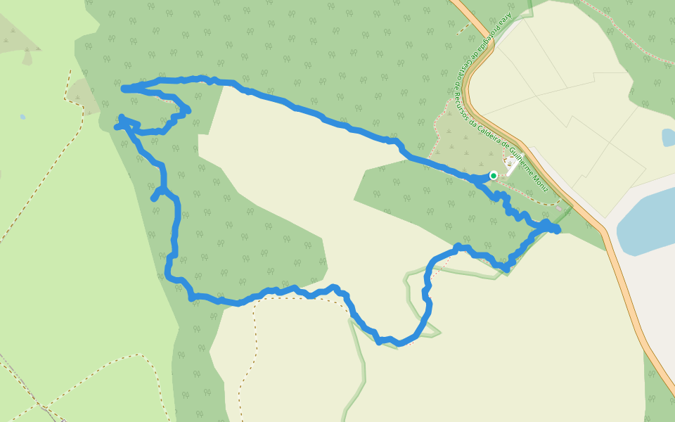Passagem das Bestas walking route map in São Bartolomeu de Regatos