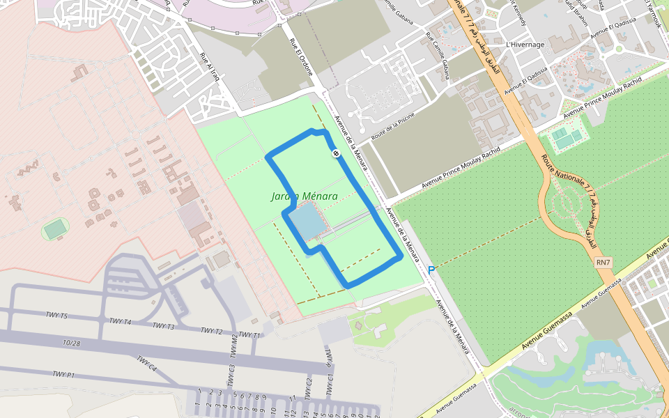 Menara Garden walking map