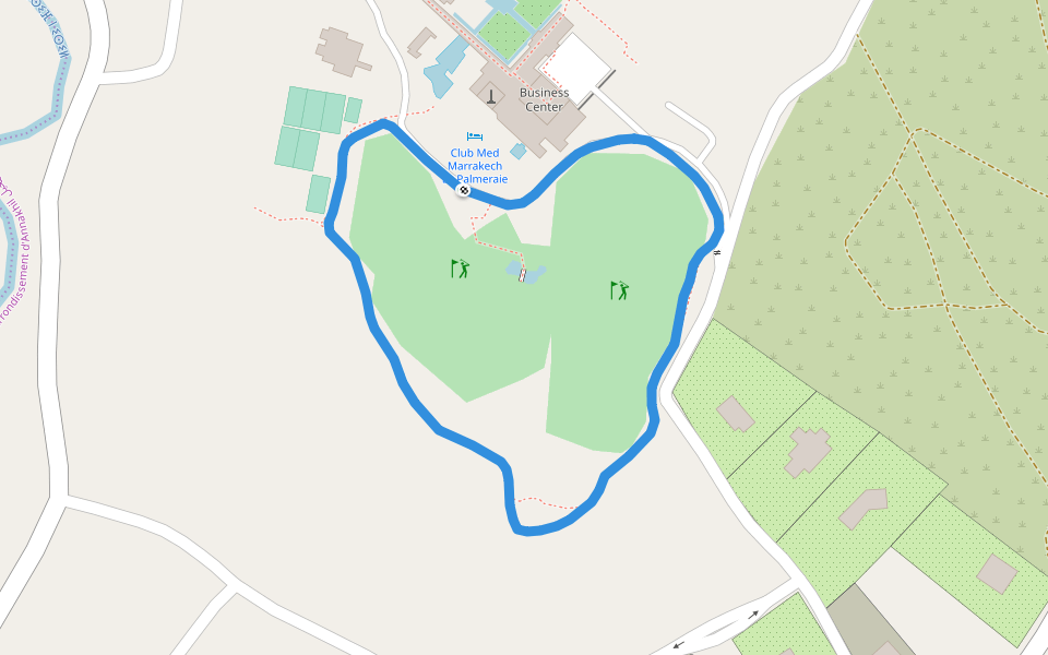 Club Med Marrakech La Palmeraie walking map
