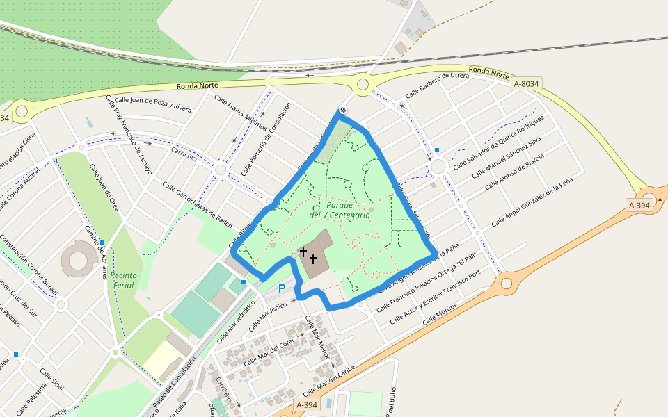 Parque del V Centenario Caminar y correr Urbanización El Vicario