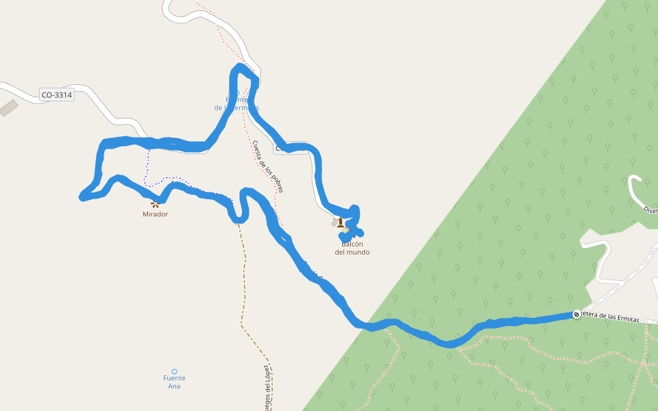 Subida del Reventon - Monumento al Sagrado Corazon