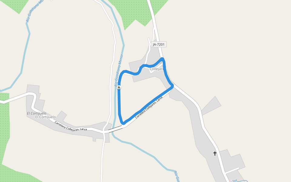 Collejares walking route map in Collejares