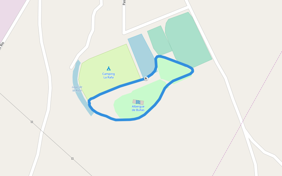 Camping La Rafa walking route map in Bullas