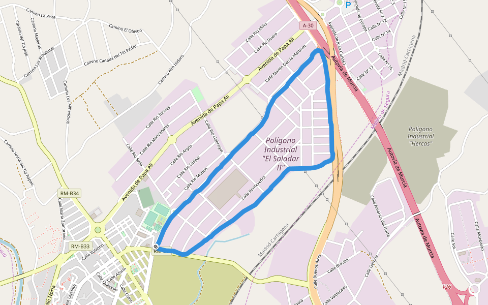 Municipal Sports Complex Walking And Running Trail Lorquí, Spain Pacer