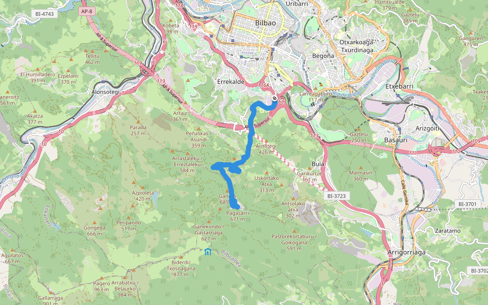 Pagasarri bide zaharra / Camino viejo al Pagasarri - Pagasarribidea