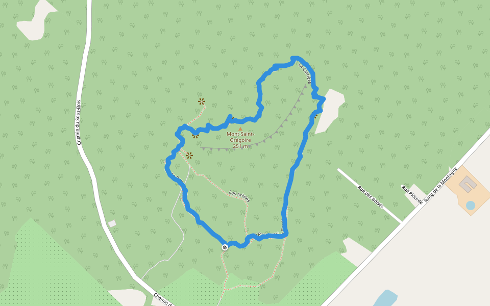 Mont SaintGrégoire Il panorama Camminare E Correre MontSaint