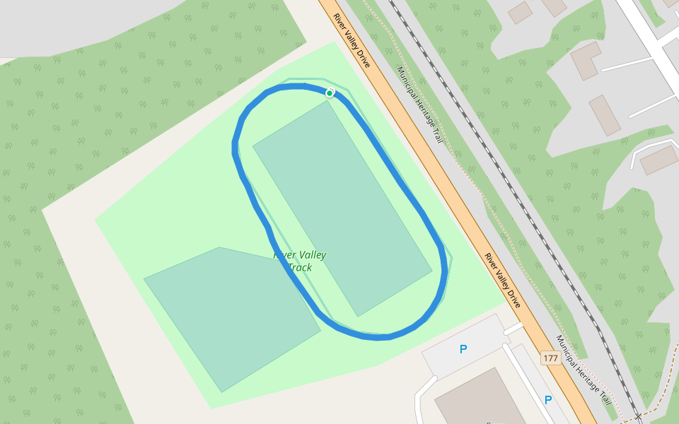 River Valley Track walking route map in Grand Bay-Westfield