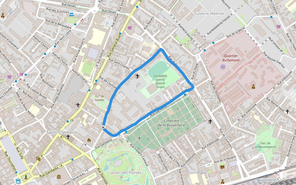 IUT of Nantes Walking And Running Trail - Pays de la Loire | Pacer