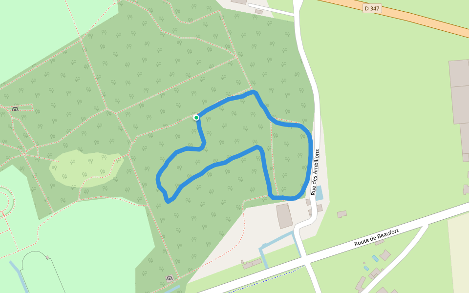 Parc de Pignerolle walking route map in Saint-Barthélemy-d'Anjou