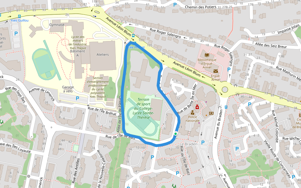 Terrain de sport du Collége-Lycée Sainte-Thérèse