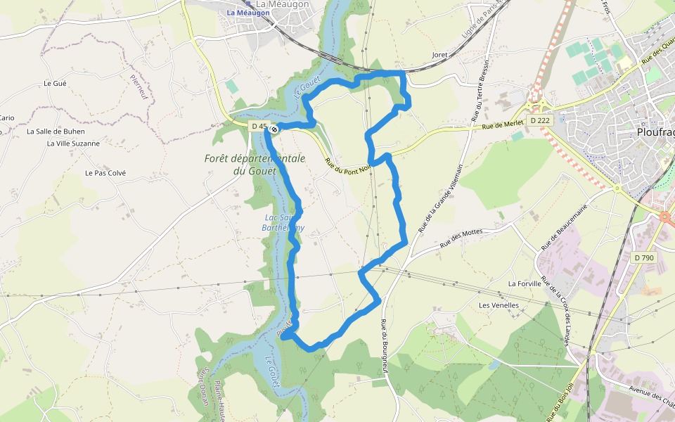 L’epina a Ploufragan  walking route map in Ploufragan