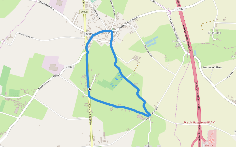 Wet area Walking And Running Trail Juilley, Manche, France Pacer